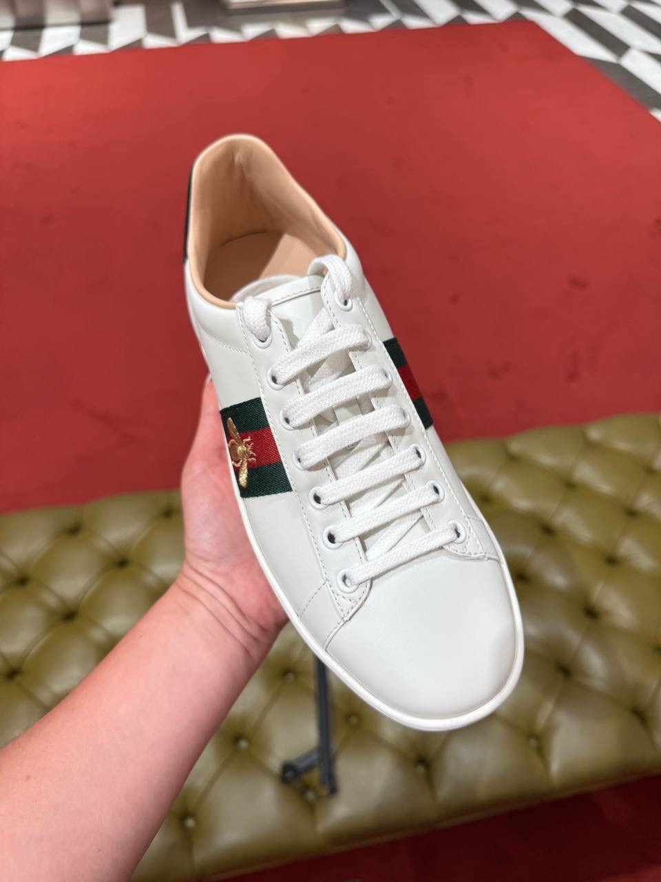 GUCCI Sneakers side view - Women's luxury Shoes