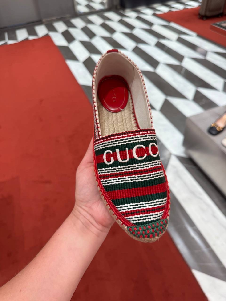 GUCCI Espadrilles side view - Women's luxury Shoes