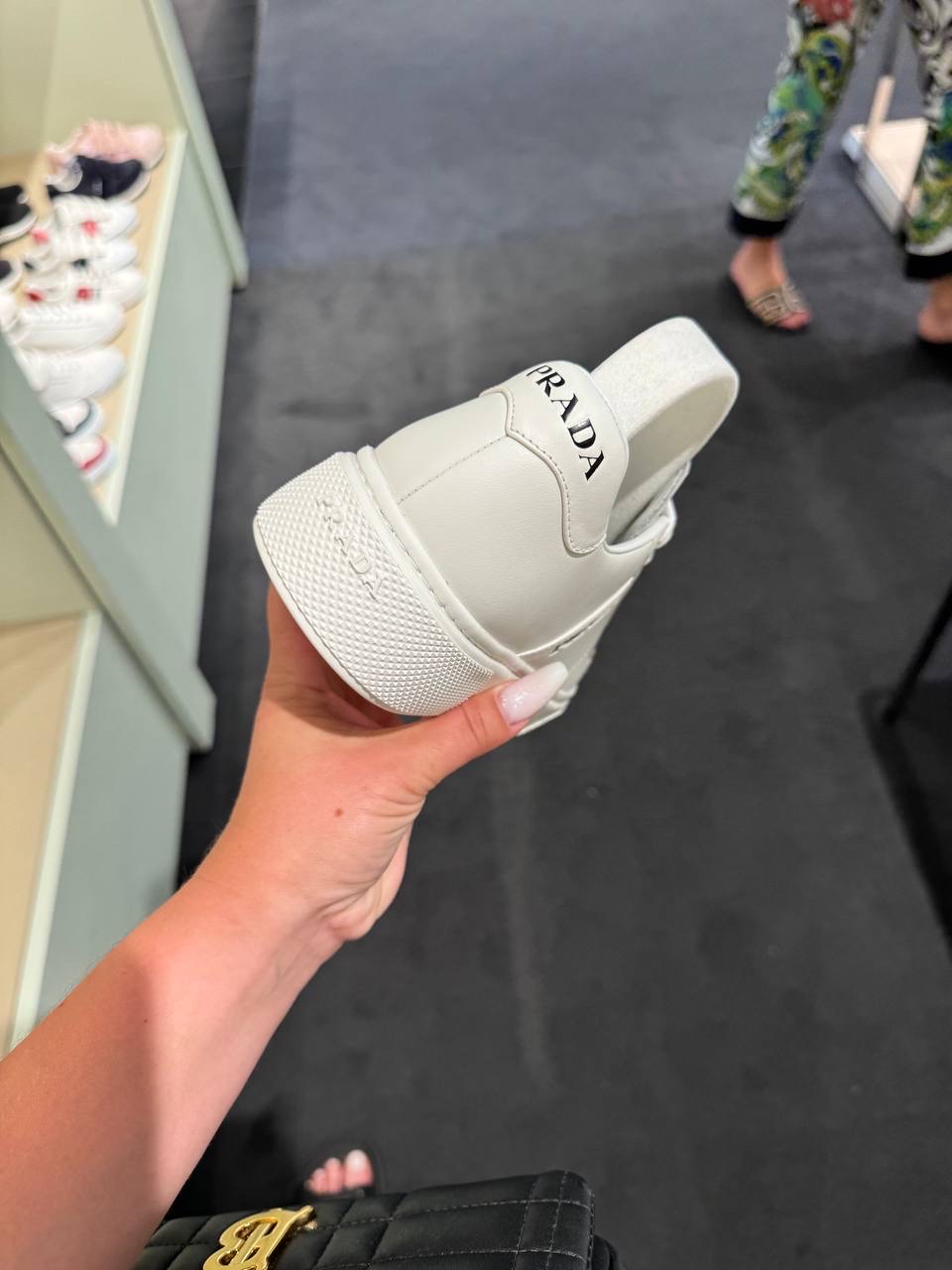 PRADA Sneakers side view - Women's luxury Shoes