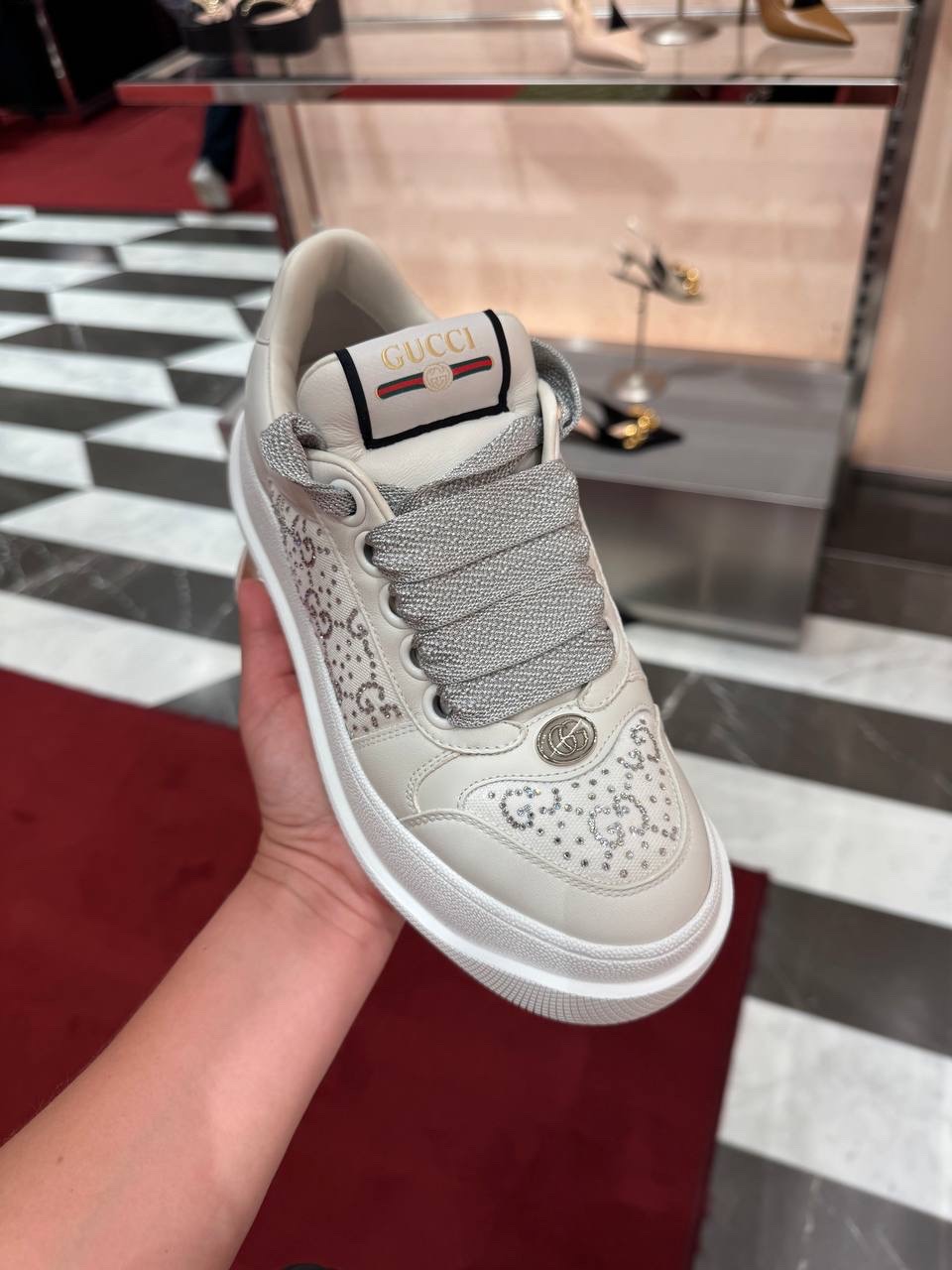 GUCCI Sneakers side view - Women's luxury Shoes