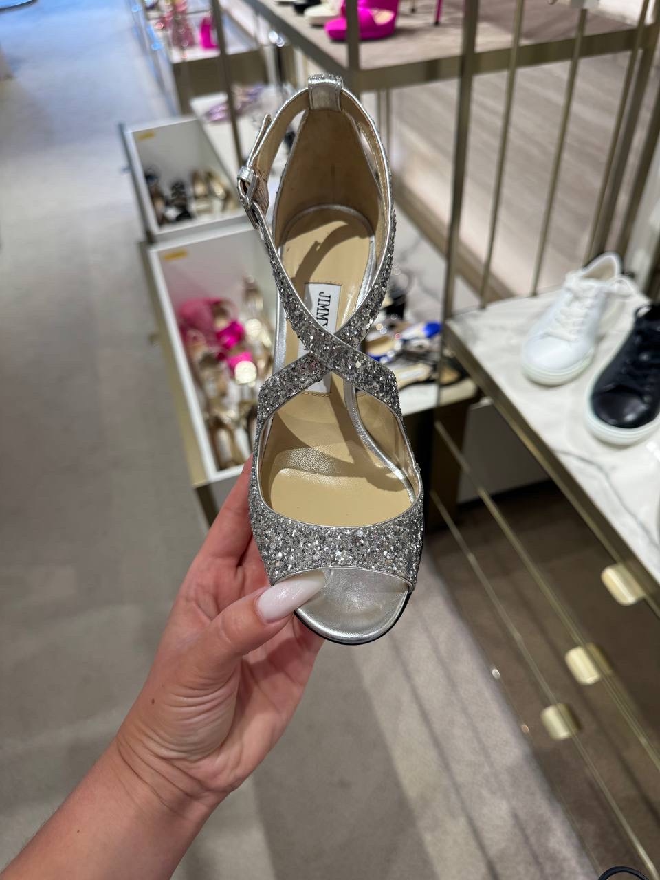 JIMMY CHOO Sandals side view - Women's luxury Shoes