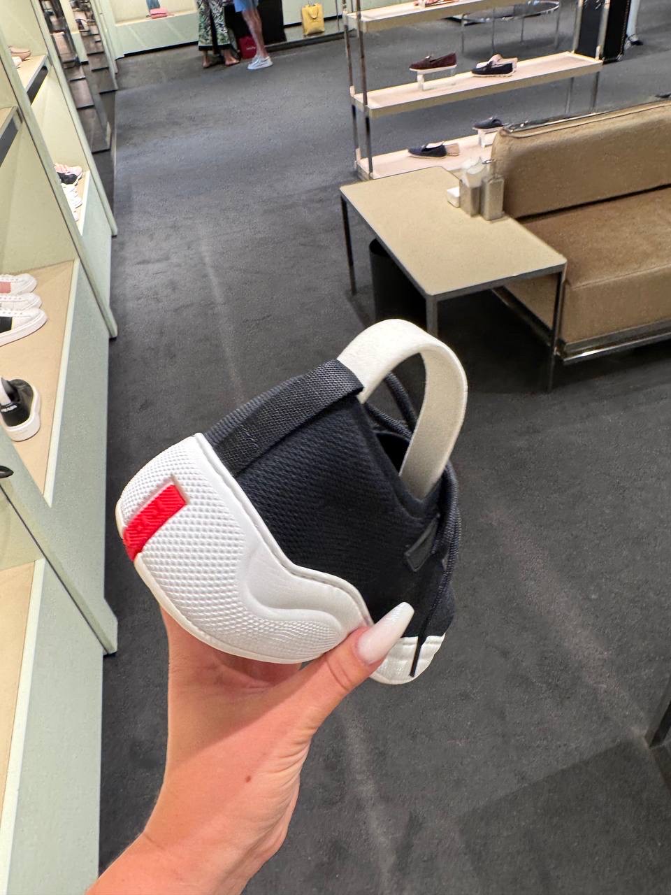 PRADA Sneakers side view - Women's luxury Shoes