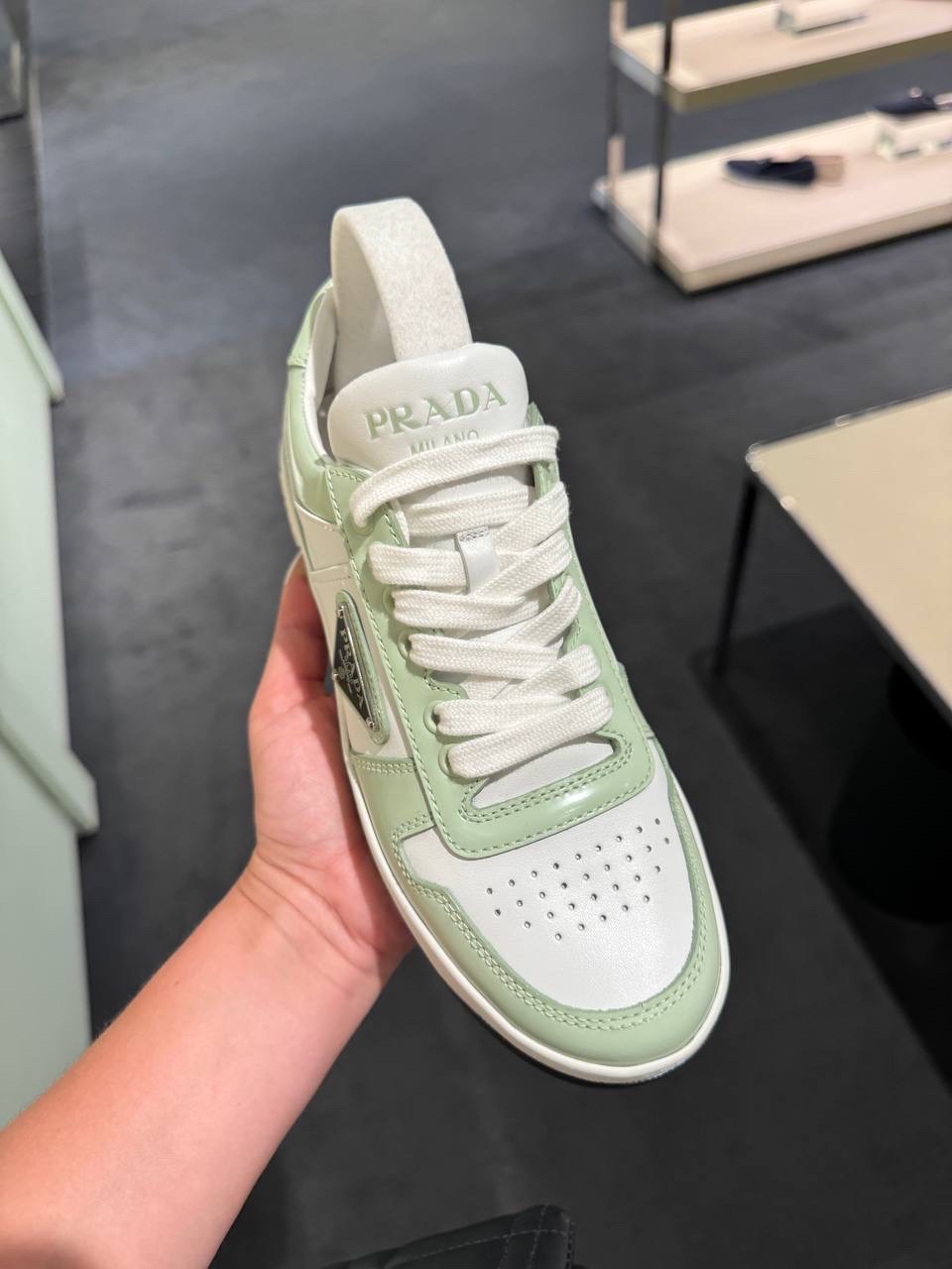 PRADA Sneakers side view - Women's luxury Shoes