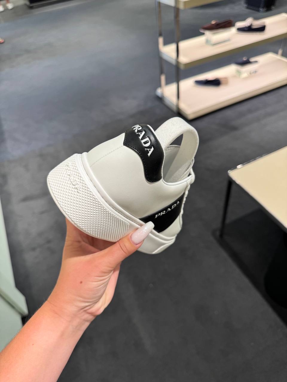 PRADA Sneakers side view - Women's luxury Shoes