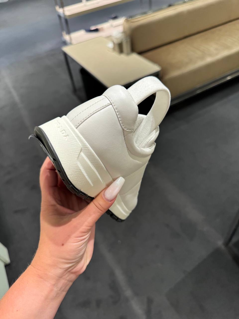 PRADA Sneakers side view - Women's luxury Shoes
