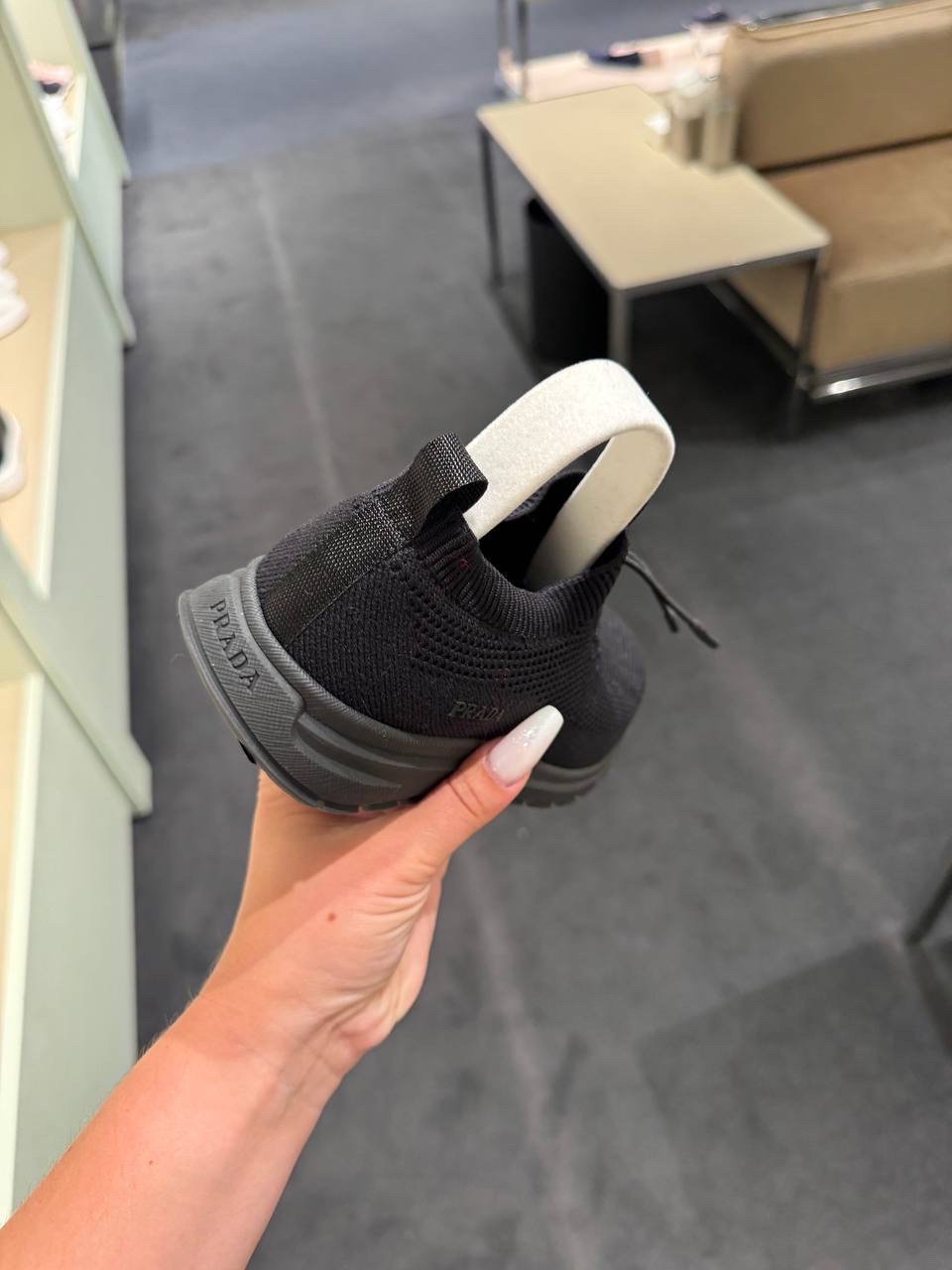 PRADA Sneakers side view - Women's luxury Shoes