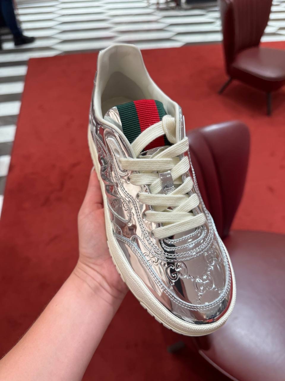 GUCCI Sneakers side view - Women's luxury Shoes