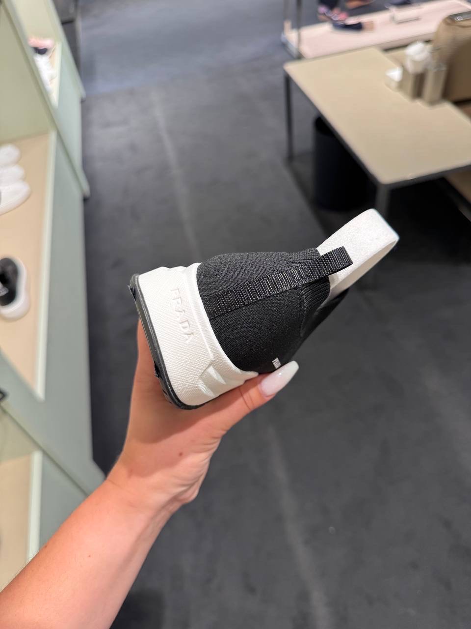 PRADA Sneakers side view - Women's luxury Shoes