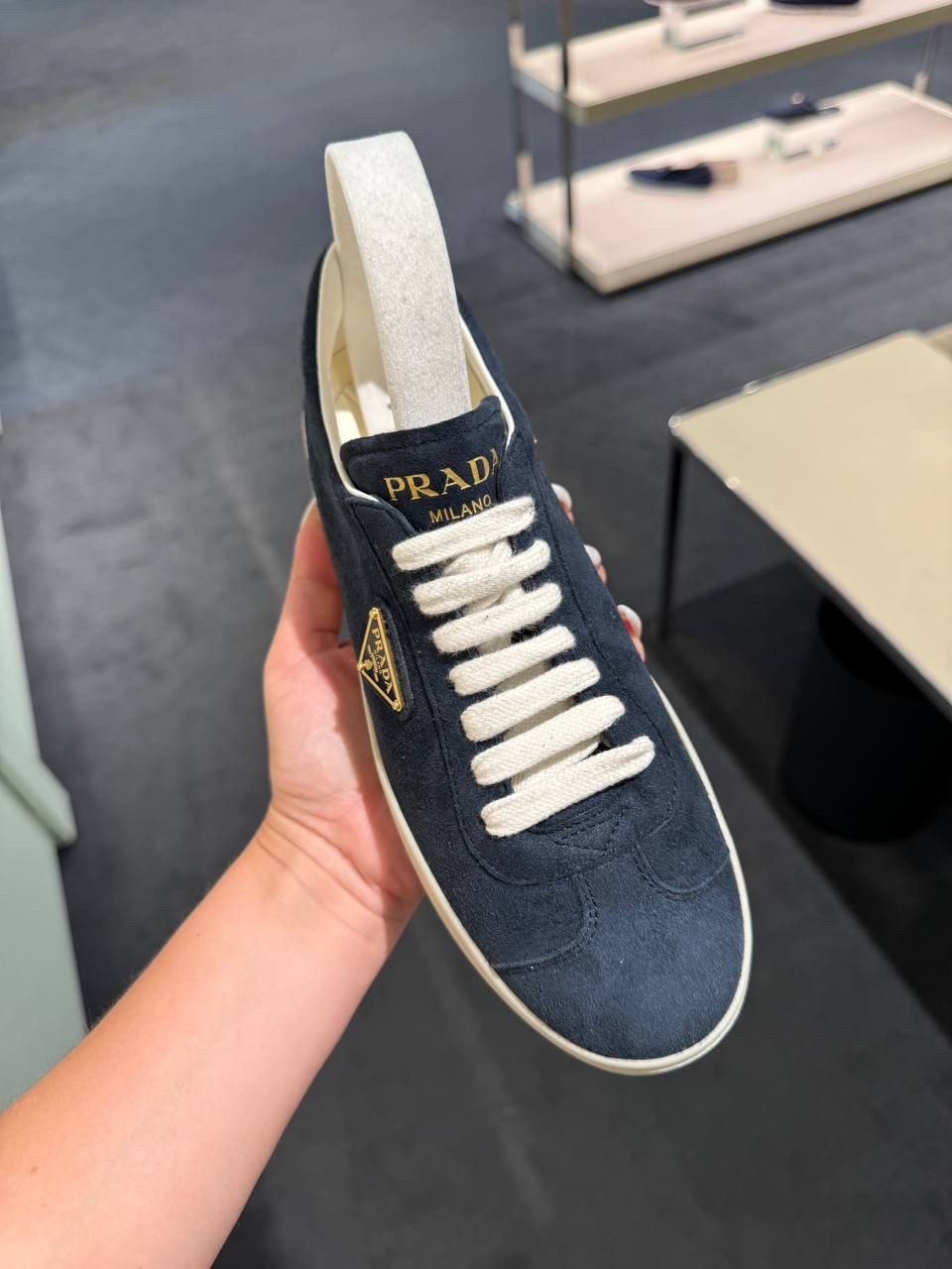PRADA Sneakers side view - Women's luxury Shoes