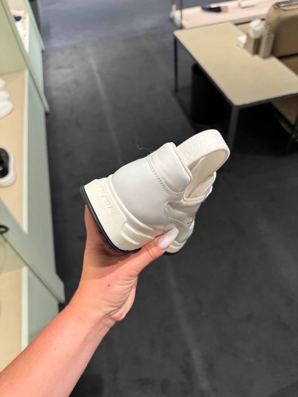 PRADA Sneakers side view - Women's luxury Shoes