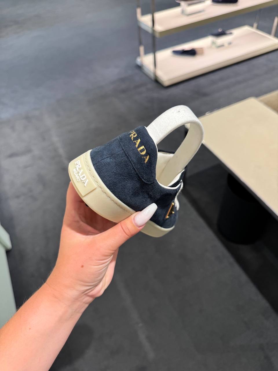 PRADA Sneakers side view - Women's luxury Shoes