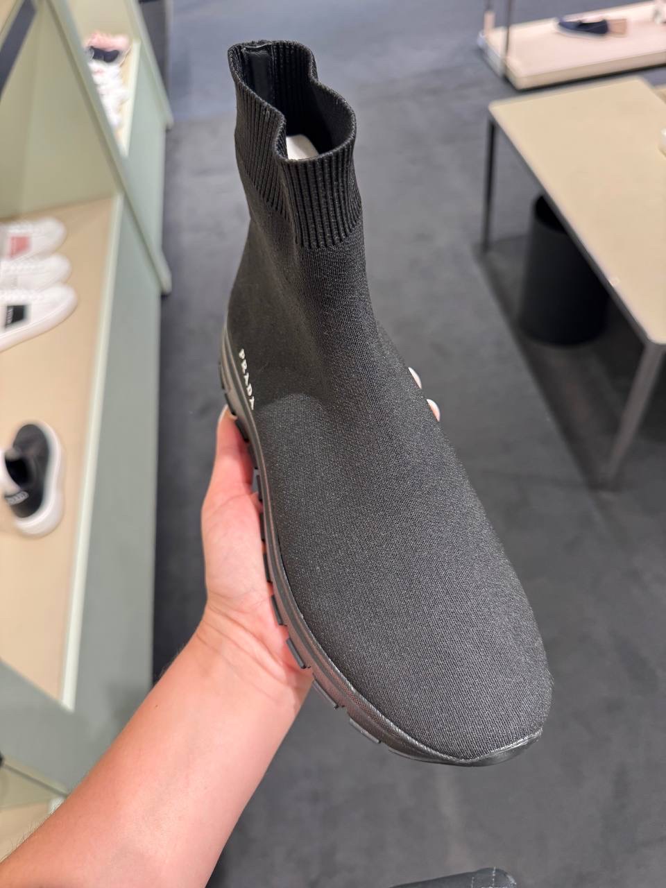 PRADA Sneakers side view - Women's luxury Shoes