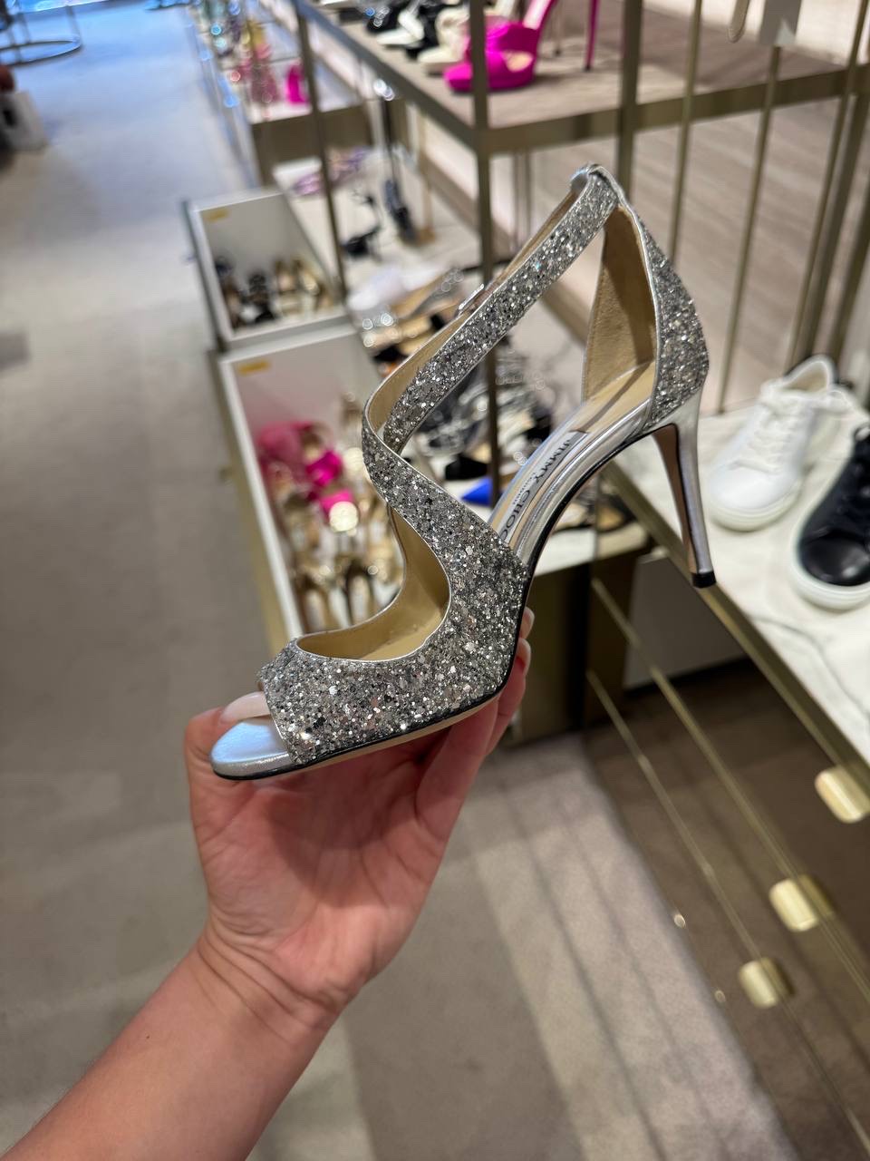 JIMMY CHOO Sandals side view - Women's luxury Shoes
