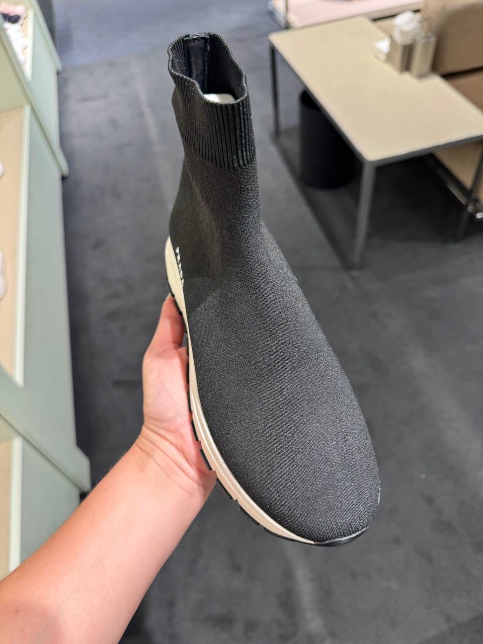PRADA Sneakers side view - Women's luxury Shoes