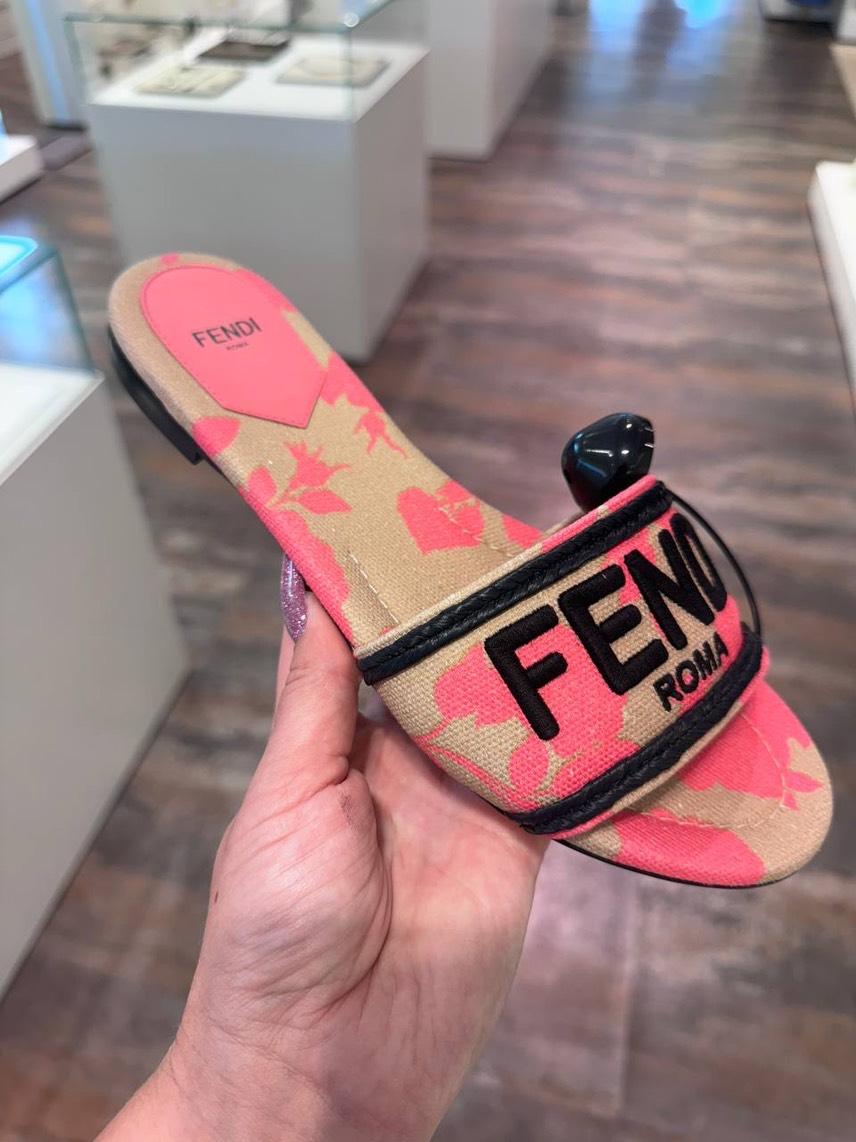 FENDI Slides front view - Women's luxury Shoes