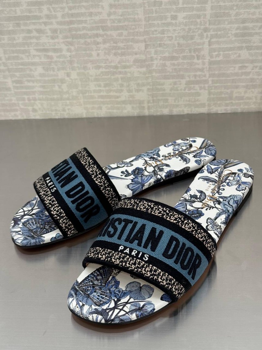 DIOR Slides front view - Women's luxury Shoes
