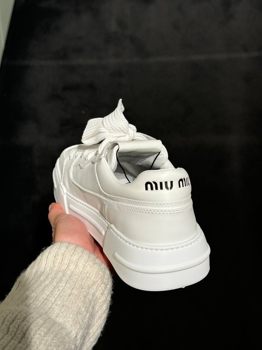 MIU MIU Sneakers side view - Women's luxury Shoes