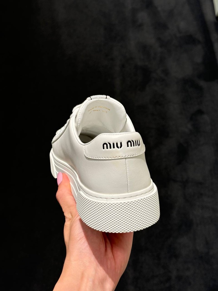 MIU MIU Sneakers side view - Women's luxury Shoes