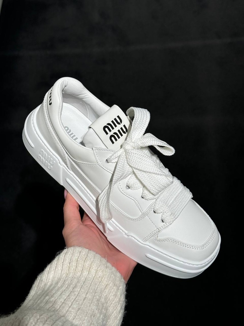 MIU MIU Sneakers side view - Women's luxury Shoes