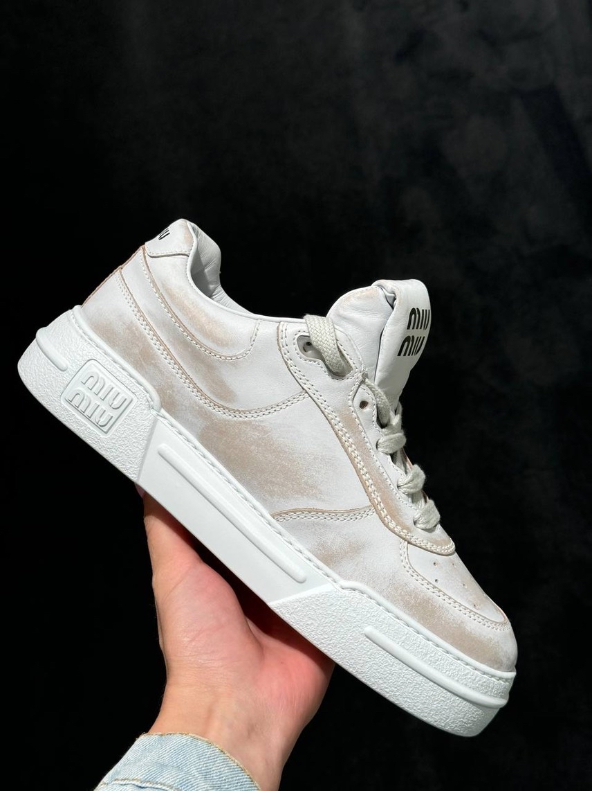MIU MIU Sneakers side view - Women's luxury Shoes