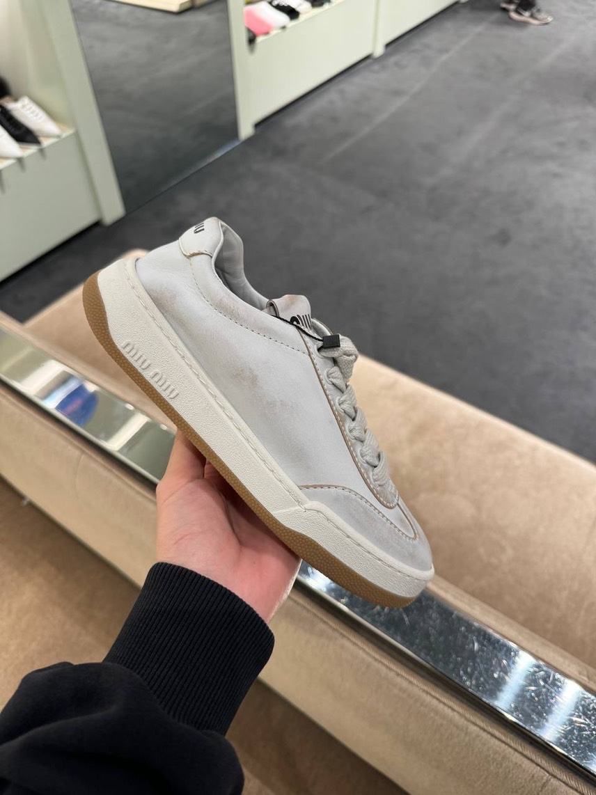 MIU MIU Sneakers side view - Women's luxury Shoes