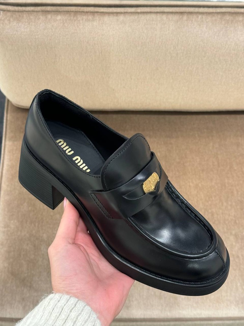 MIU MIU Loafers front view - Women's luxury Shoes