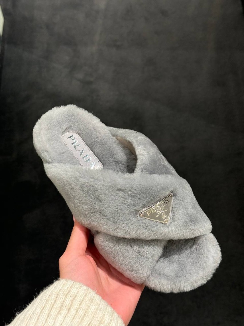 PRADA Slides front view - Women's luxury Shoes