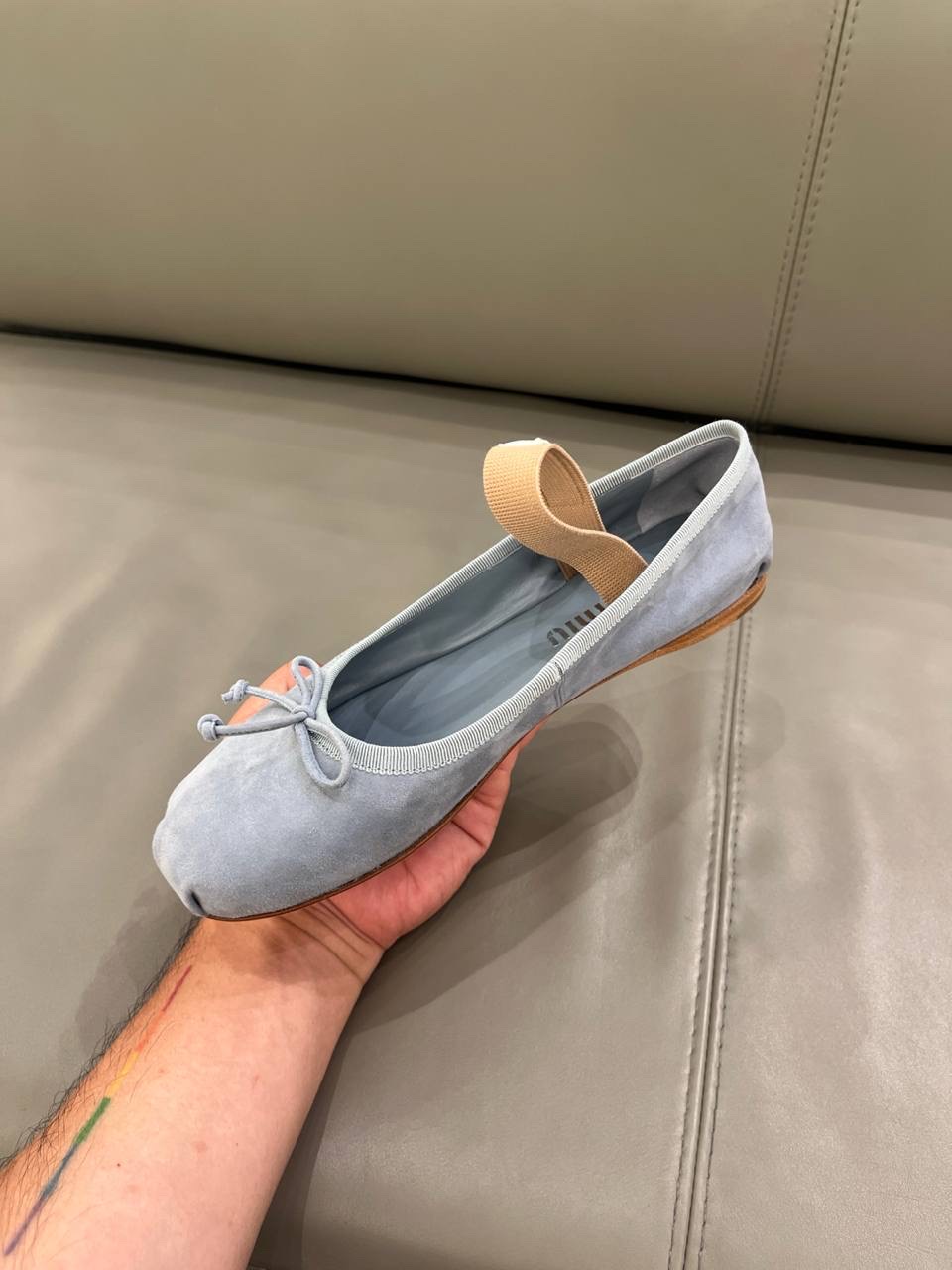 MIU MIU Ballerinas side view - Women's luxury Shoes