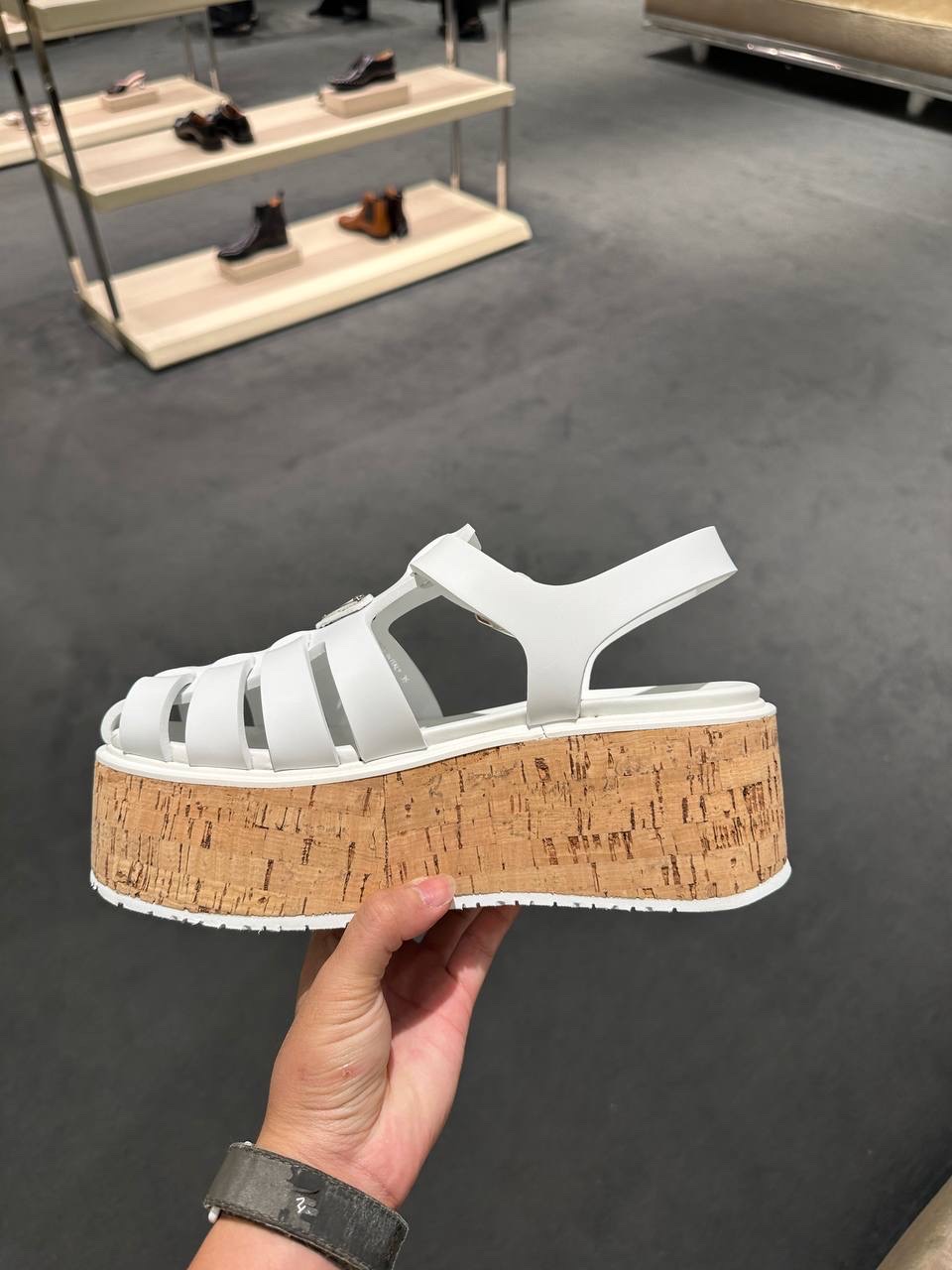 PRADA Sandals side view - Women's luxury Shoes