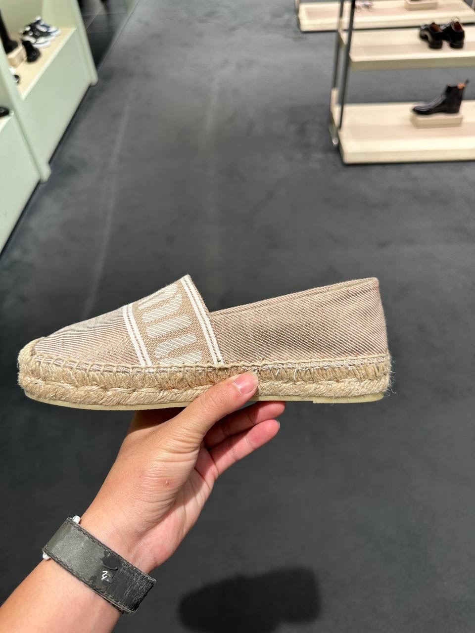 MIU MIU Espadrilles side view - Women's luxury Shoes