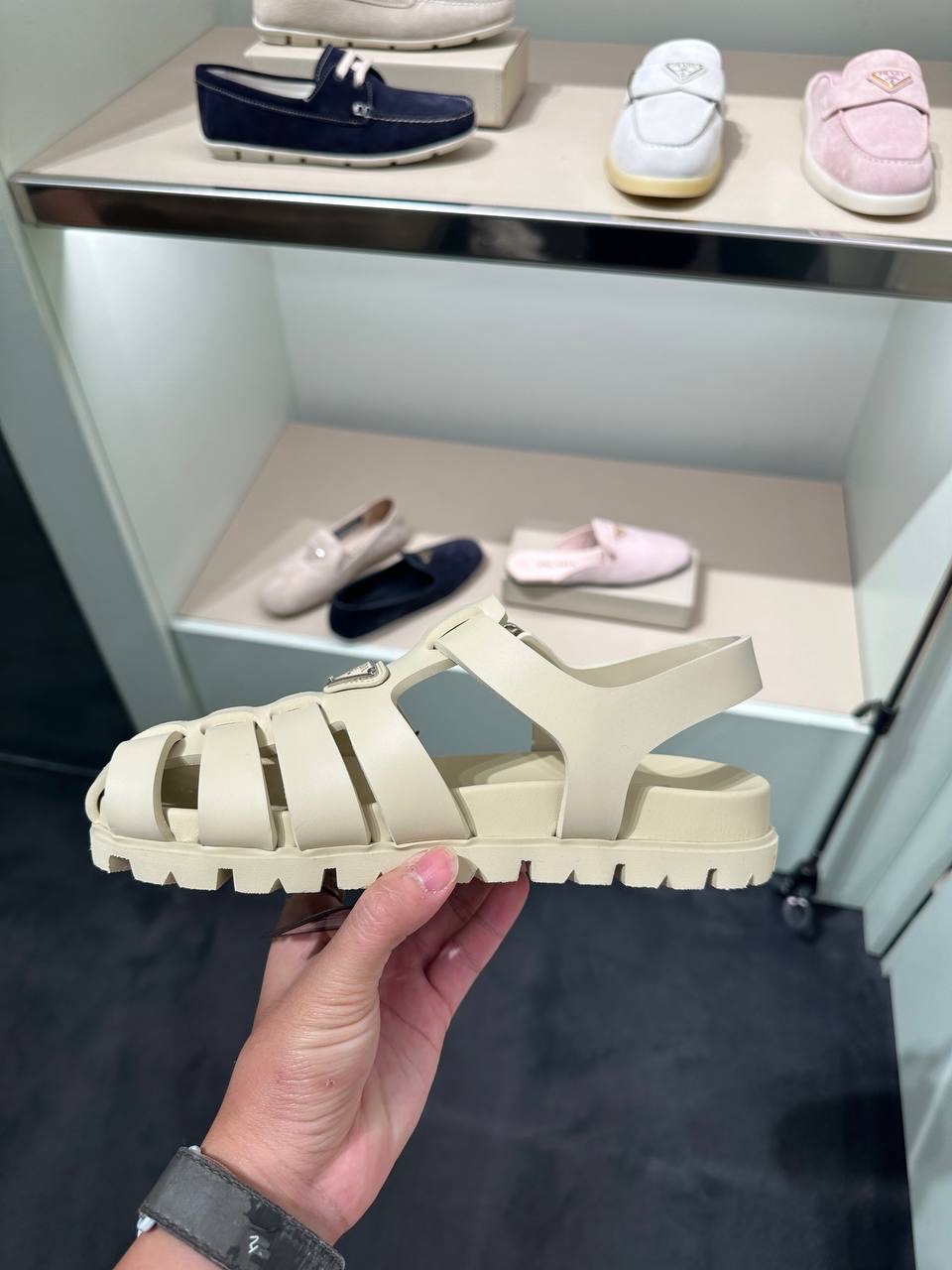 PRADA Sandals side view - Women's luxury Shoes