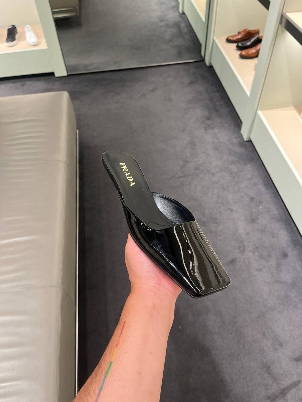 PRADA Mules side view - Women's luxury Shoes