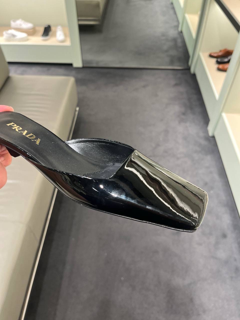 PRADA Mules side view - Women's luxury Shoes