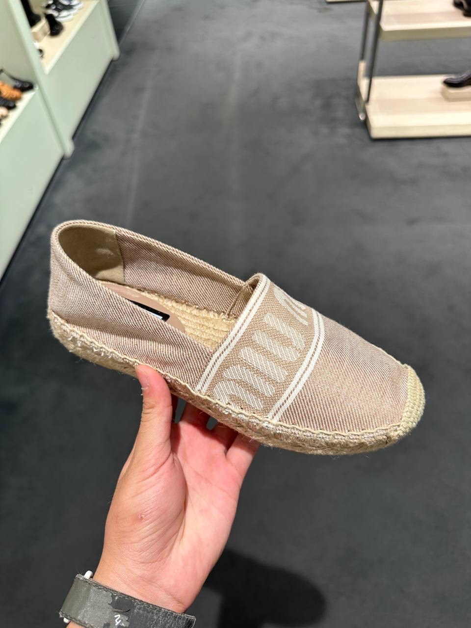 MIU MIU Espadrilles side view - Women's luxury Shoes