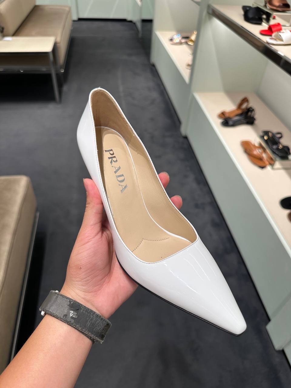 PRADA Pumps side view - Women's luxury Shoes