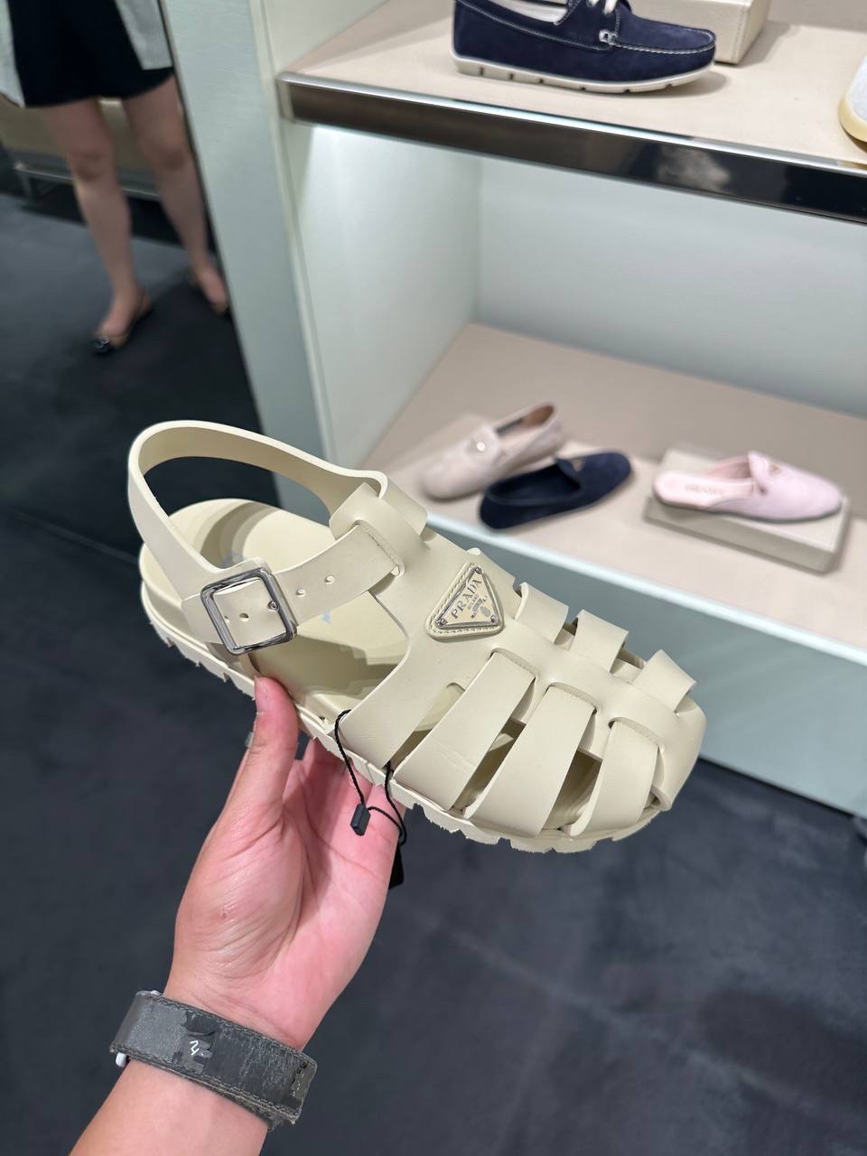 PRADA Sandals side view - Women's luxury Shoes
