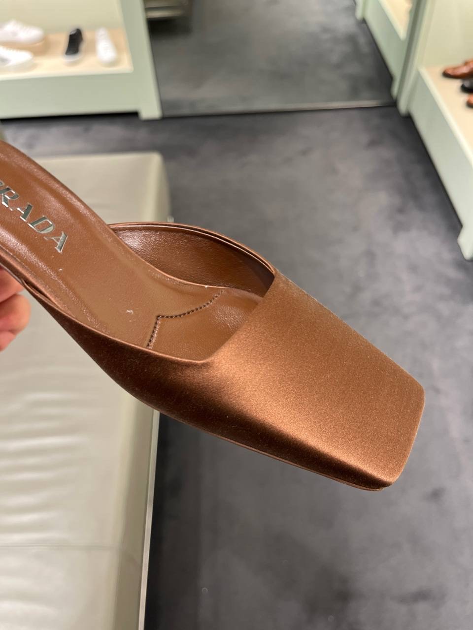 PRADA Mules side view - Women's luxury Shoes