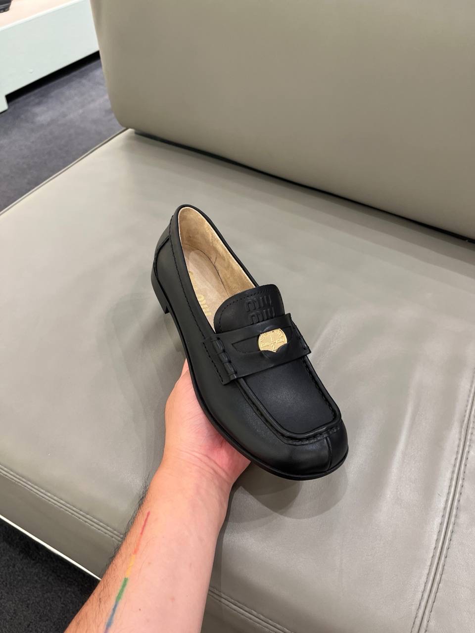 MIU MIU Moccasins side view - Women's luxury Shoes