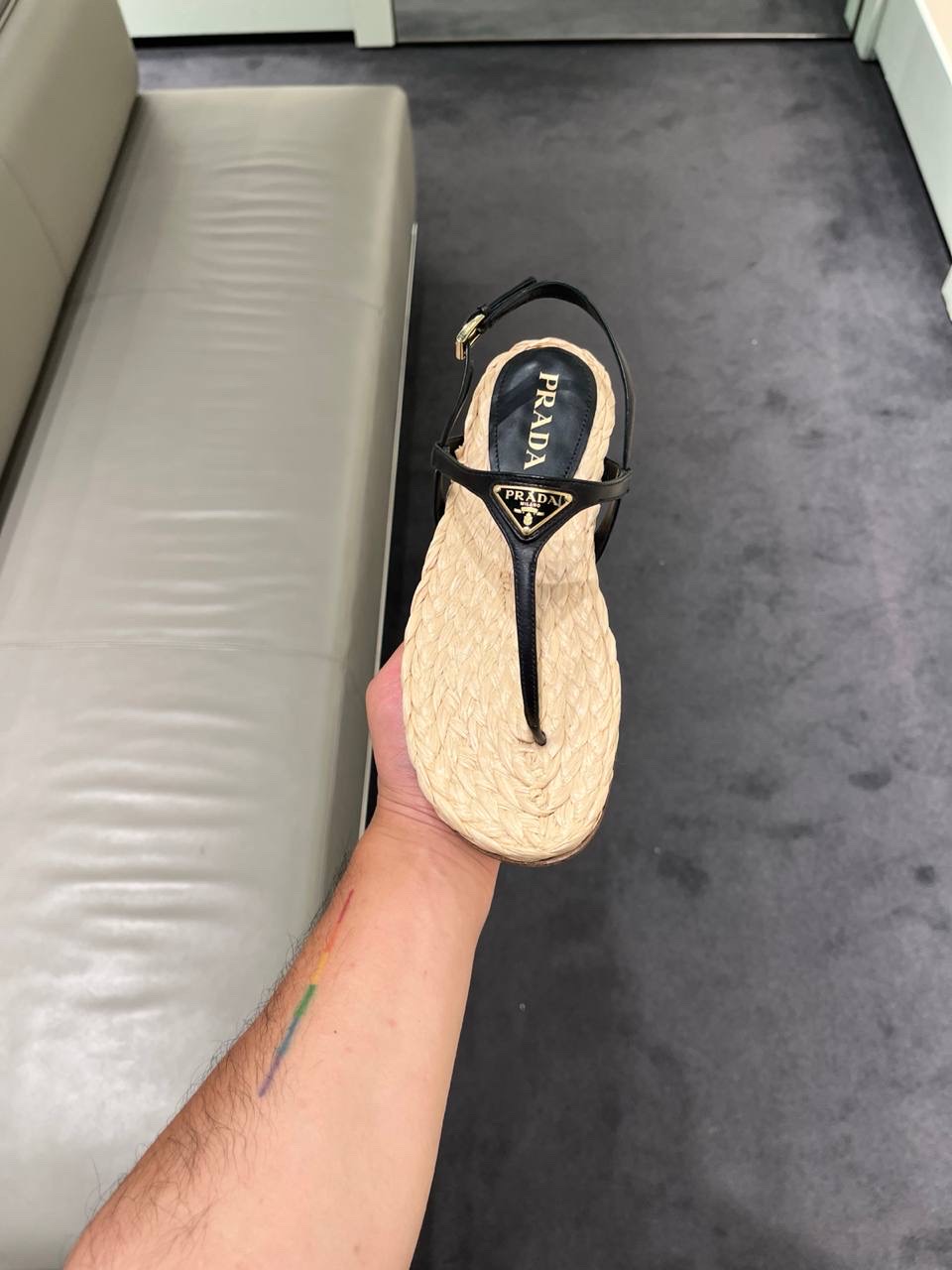 PRADA Sandals side view - Women's luxury Shoes