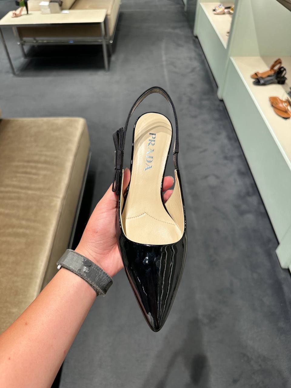 PRADA Sandals side view - Women's luxury Shoes