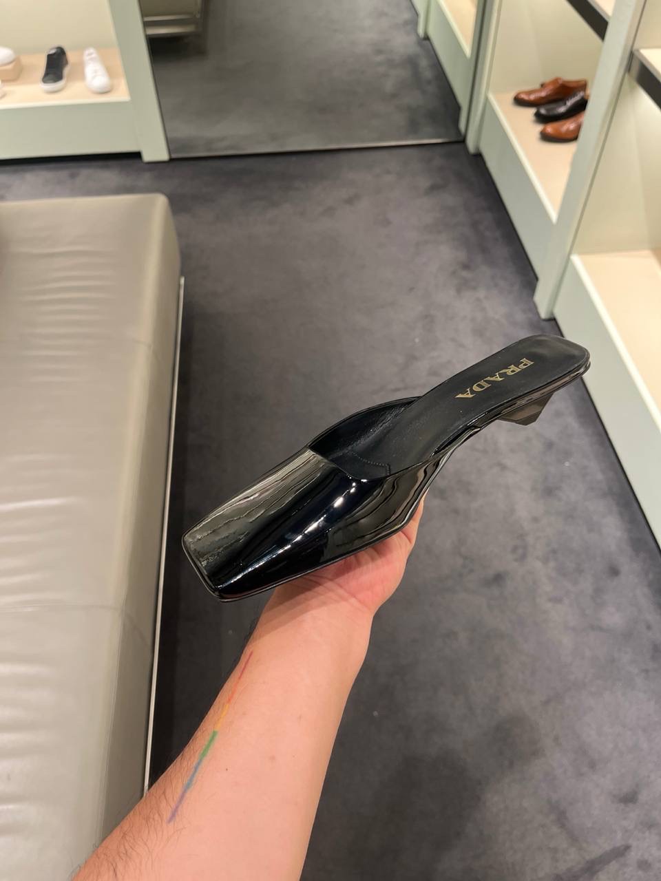 PRADA Mules side view - Women's luxury Shoes