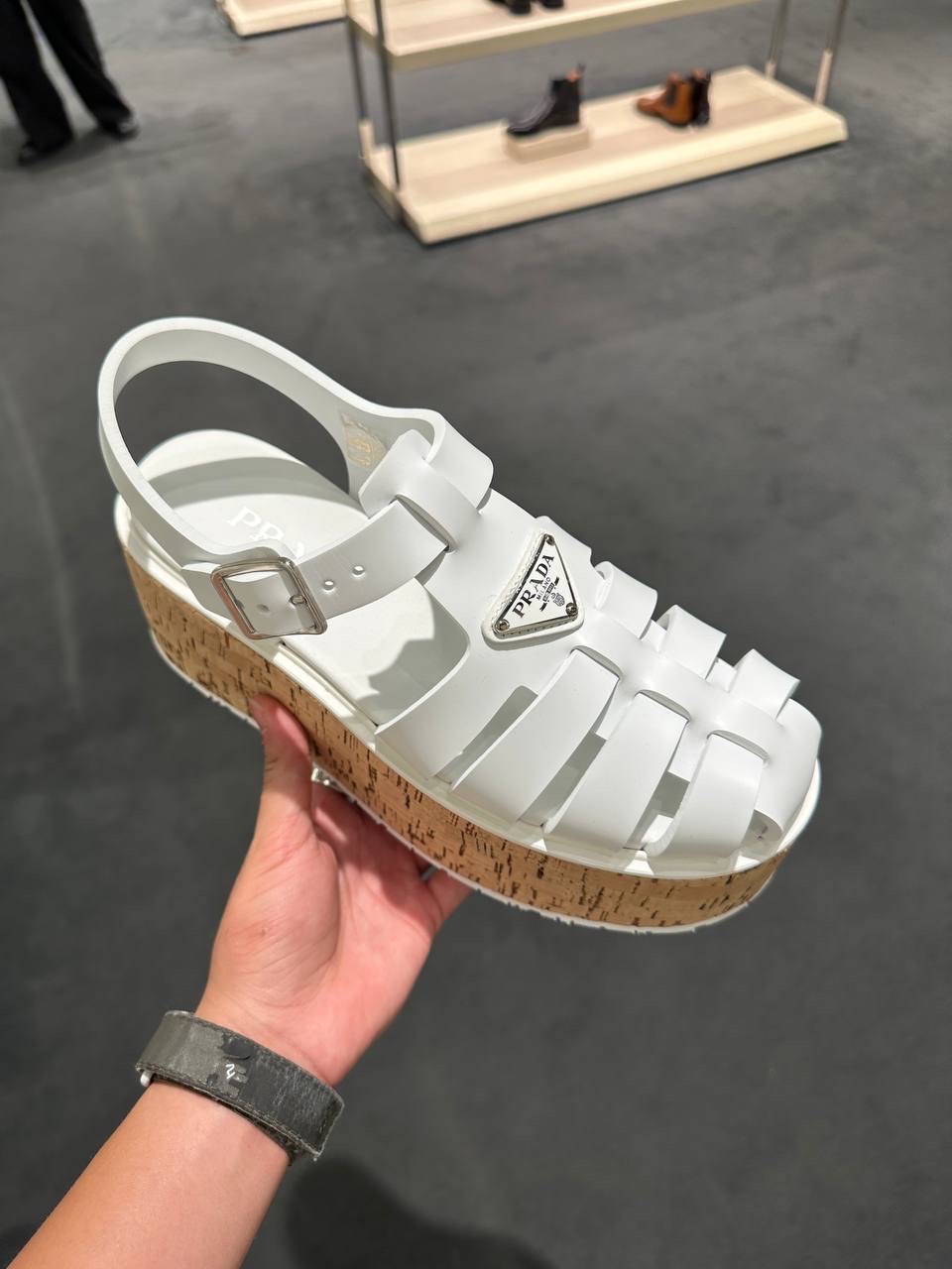 PRADA Sandals side view - Women's luxury Shoes