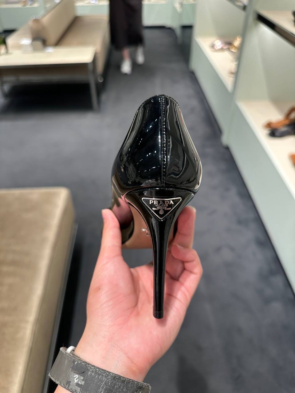 PRADA Pumps side view - Women's luxury Shoes