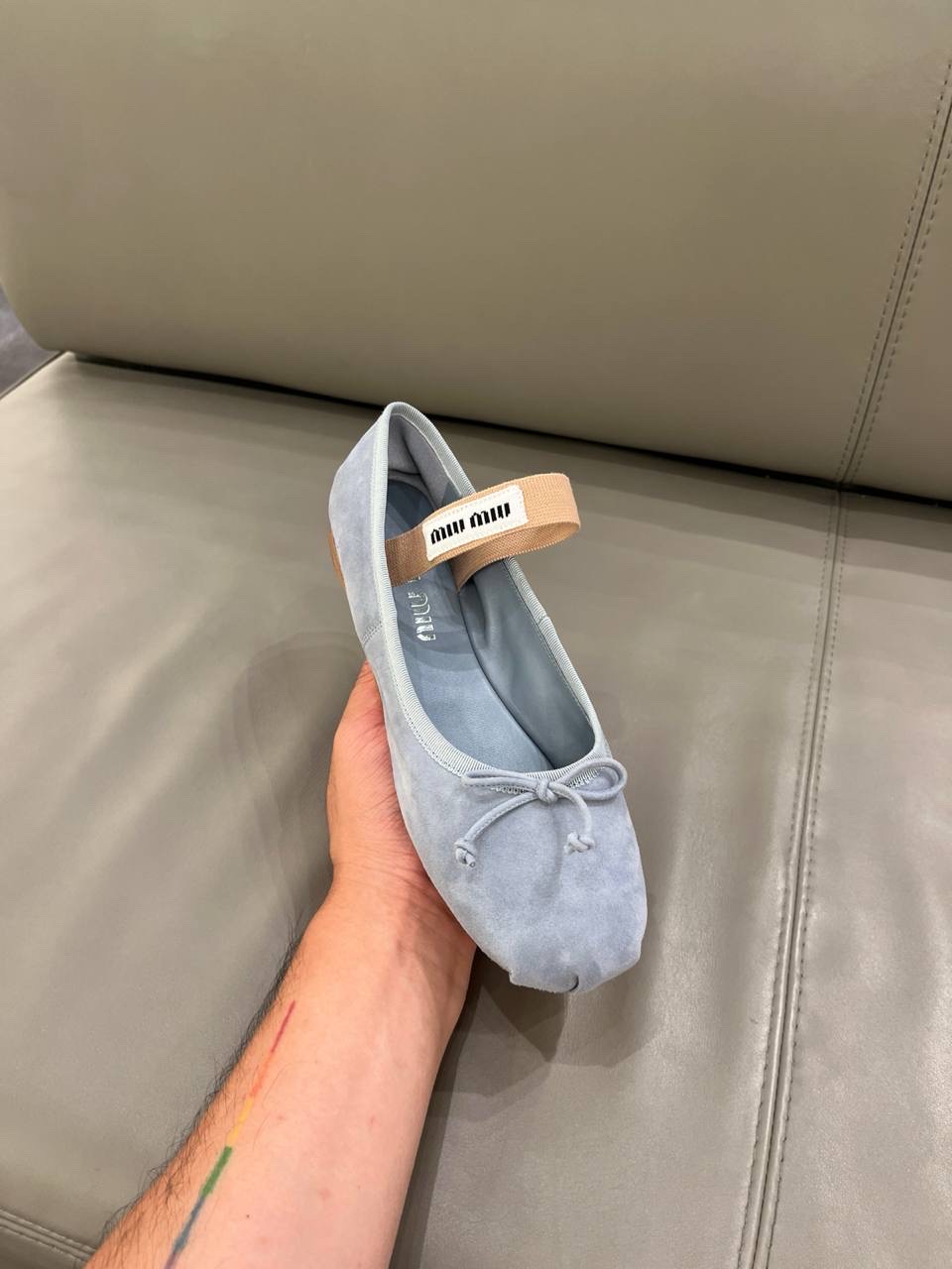 MIU MIU Ballerinas side view - Women's luxury Shoes