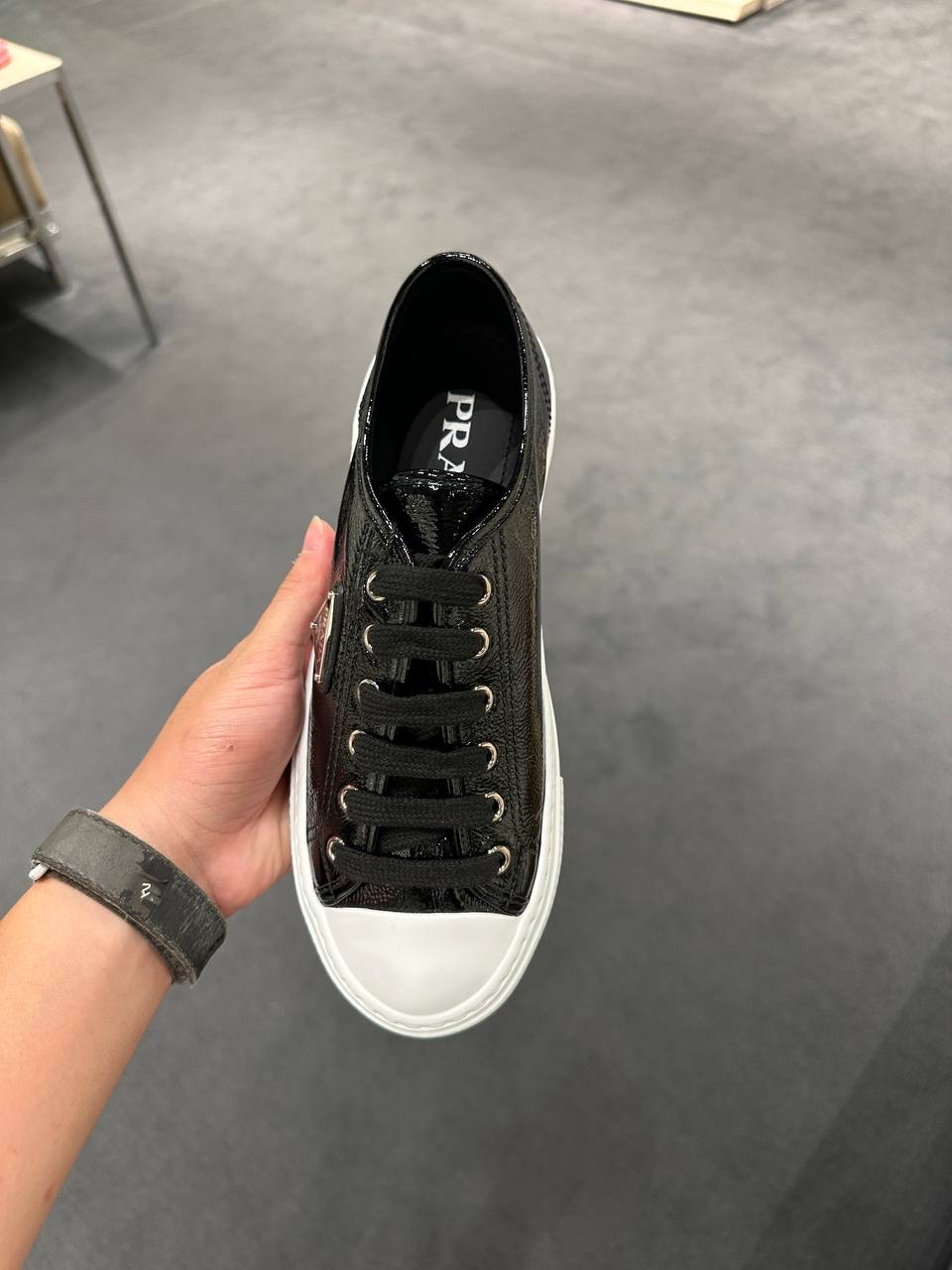 PRADA Sneakers side view - Women's luxury Shoes
