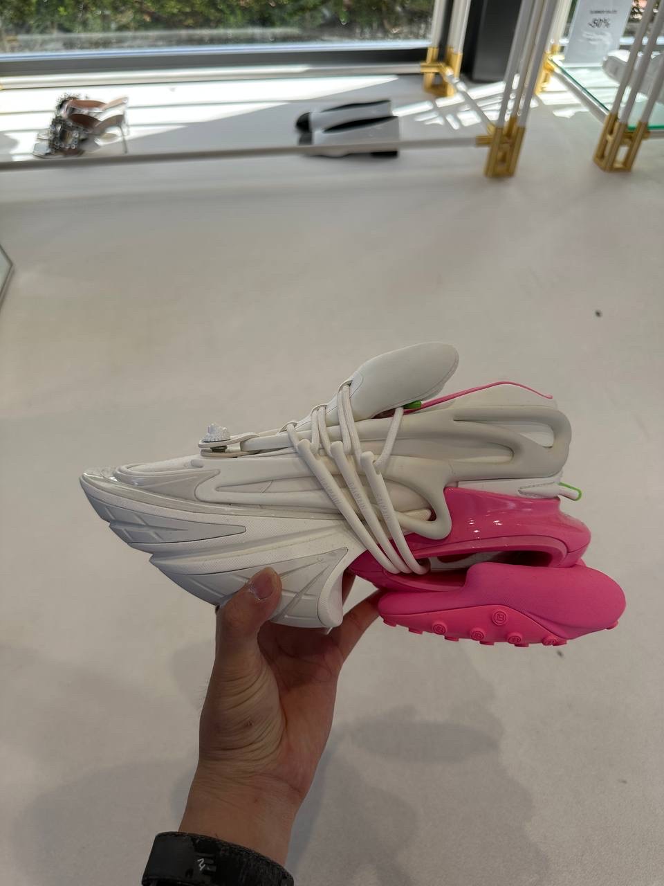 BALMAIN Sneakers side view - Women's luxury Shoes