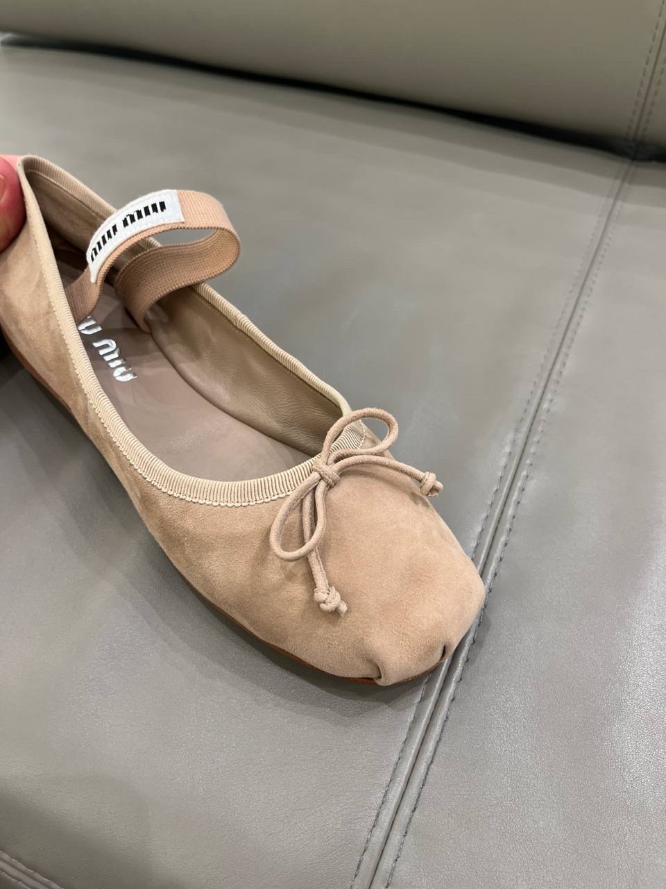 MIU MIU Ballerinas side view - Women's luxury Shoes