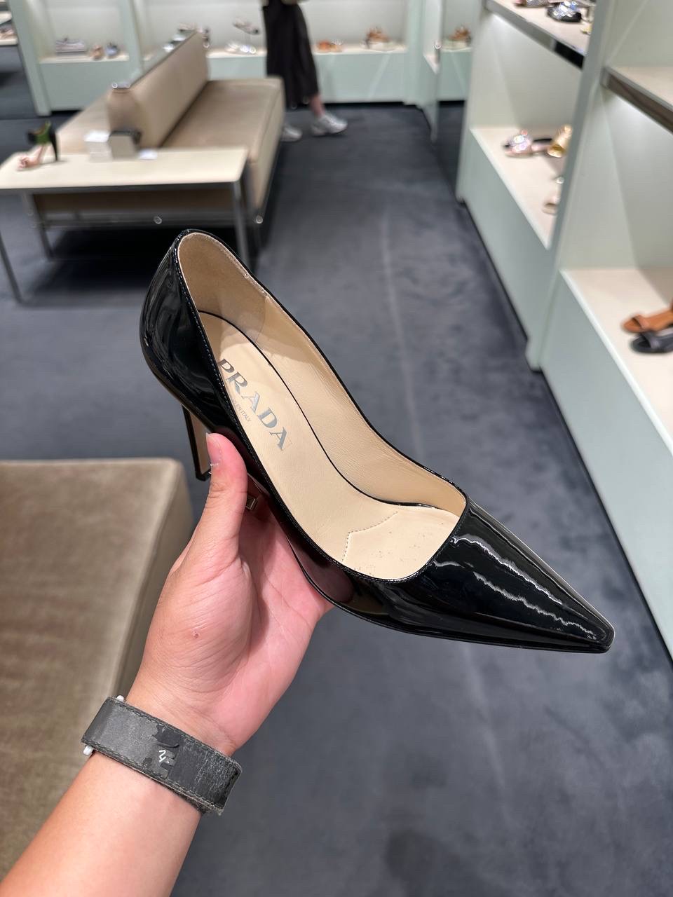 PRADA Pumps side view - Women's luxury Shoes