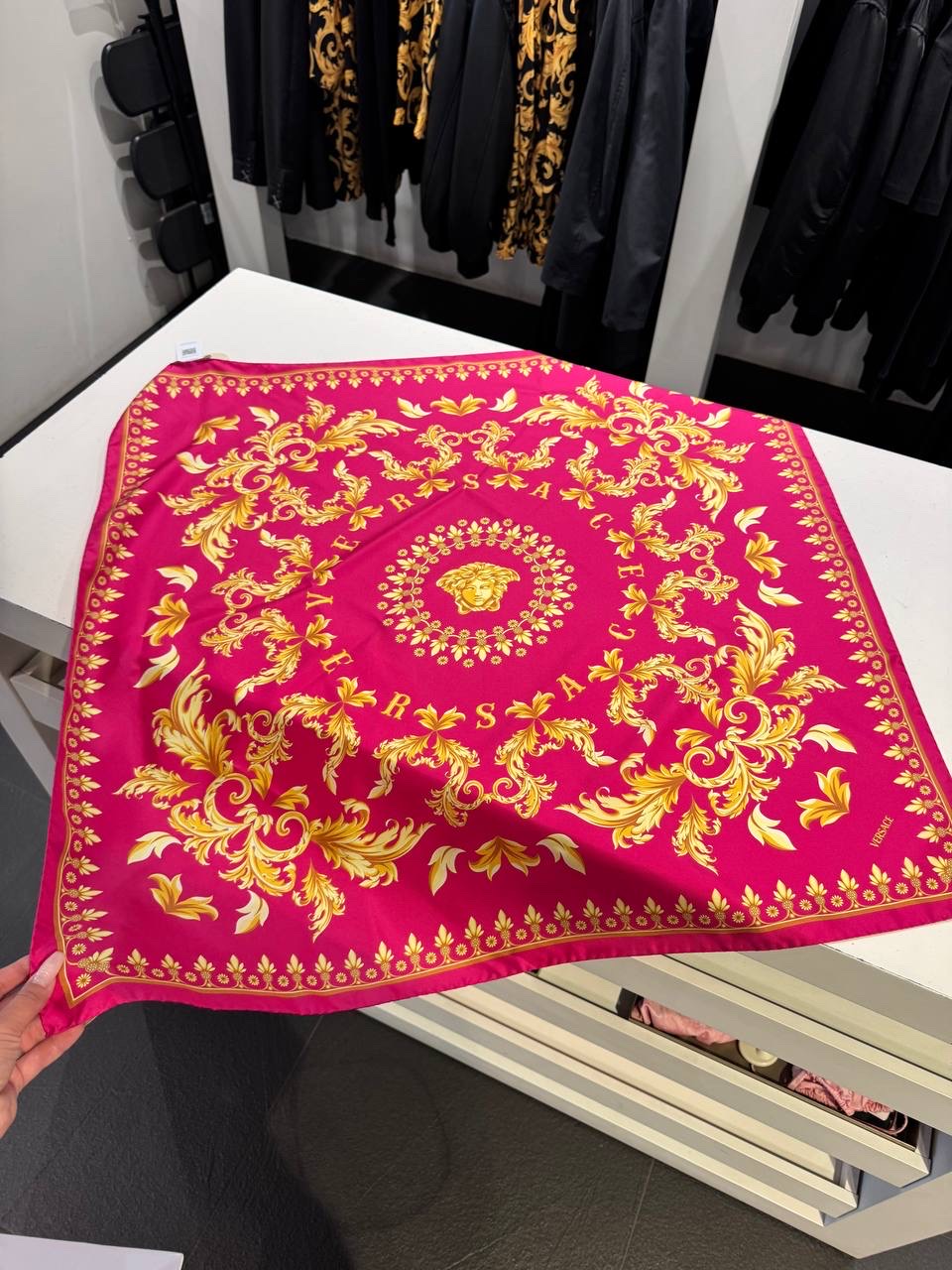 VERSACE Scarves side view - Women's luxury Accessories