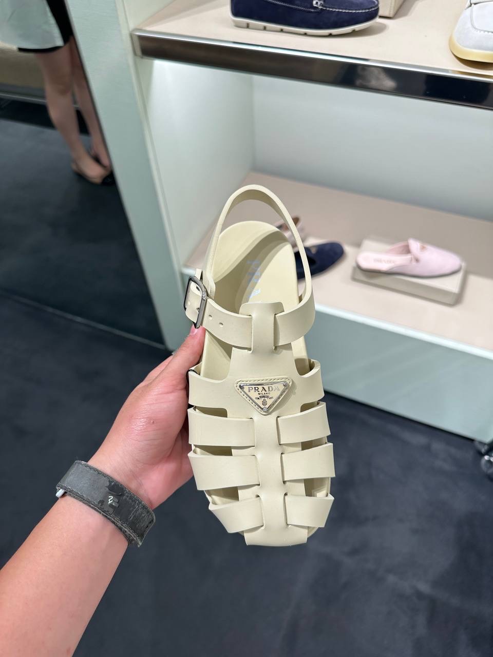 PRADA Sandals side view - Women's luxury Shoes